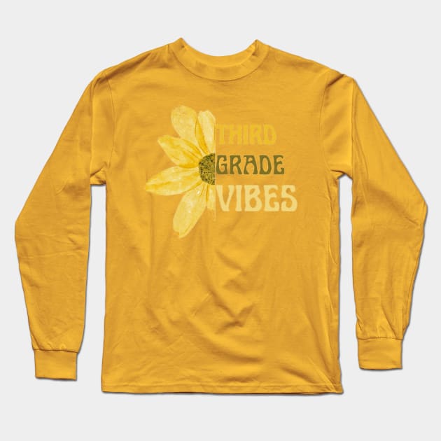 third grade vibes Long Sleeve T-Shirt by retro_smile